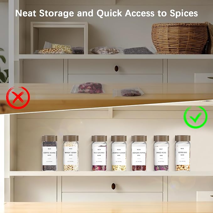 ZEHIQ 30Pcs Glass Spice Jars - Image 7