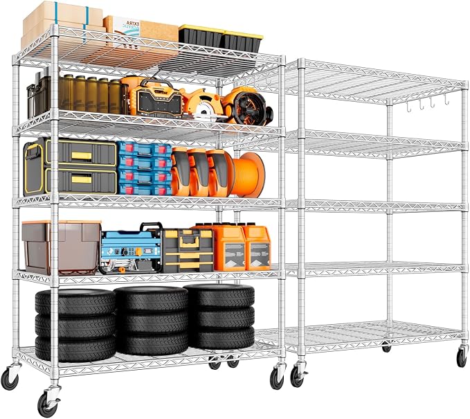 PrimeZone 5 Tier 48" Wx24''Dx81''H Wire Shelving by PrimeZone