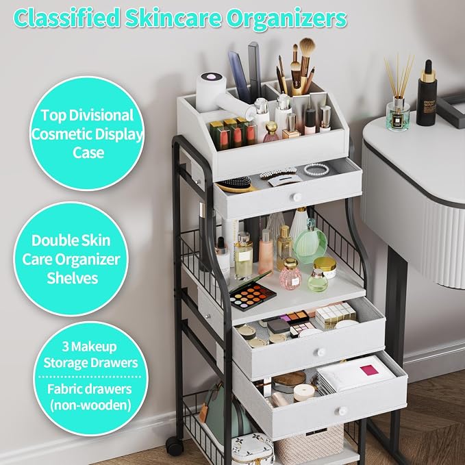 HapiRm Floor Makeup Organizer Storage - Image 4