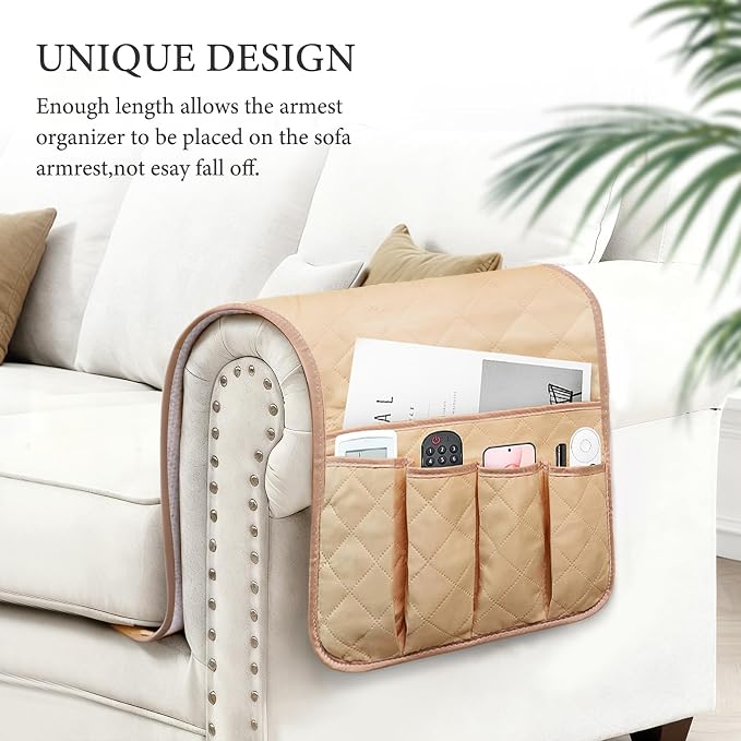 Armchair Caddy for Recliner, Couch Caddy Storage Organizer - Image 4
