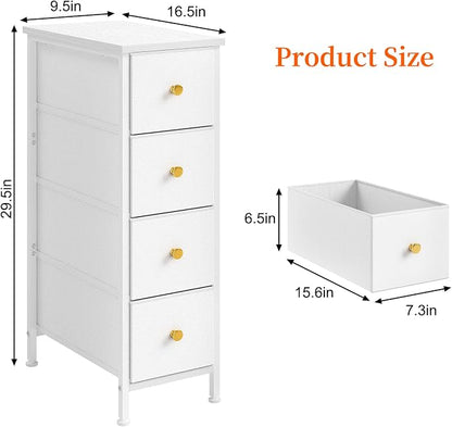 Fixwal Narrow Storage Cabinet, Small Dresser - Image 2