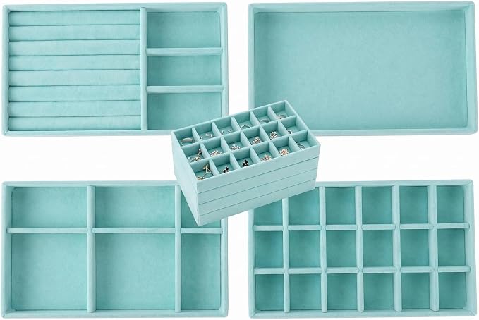 Stackable Jewelry Organizer Trays by Cecijelry