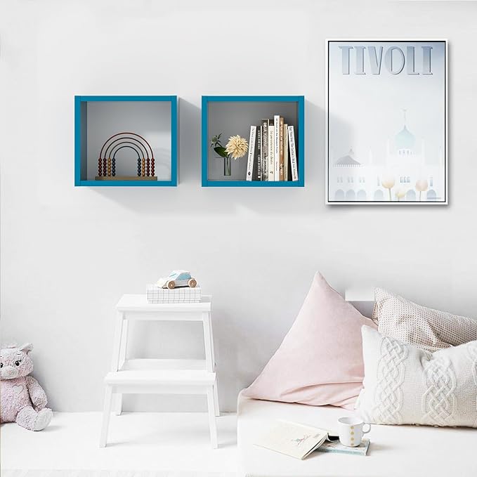 Cube Floating Shelves Set2, Display Shelves Wall Mount 7.75" D x 12.5" W x - Image 7