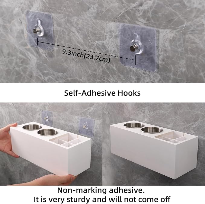 Hair Dryer Countertop Holder, Hair Tool Organizer Wall Mount, Blow Dryer Holder - Image 4