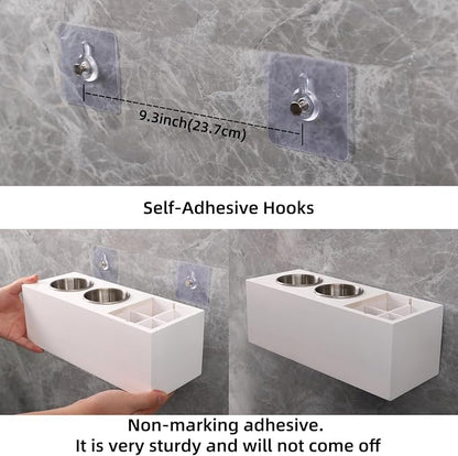 Hair Dryer Countertop Holder, Hair Tool Organizer Wall Mount, Blow Dryer Holder - Image 4