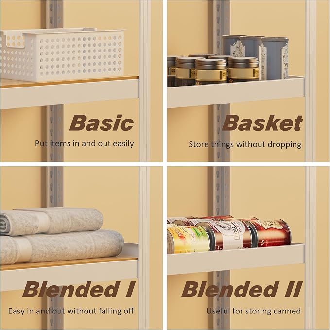5 Tier White Closet Storage Shelves 36" W x 16" D x 72" H | Heavy Duty Shelves - Image 4