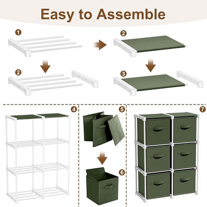 Briwooody 6 Cube Storage Organizer Bins - Image 3