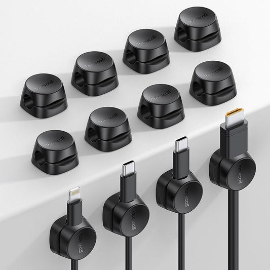 12Pack Cord Organizer Spring Clips, Office Desk Accessories by Lamicall
