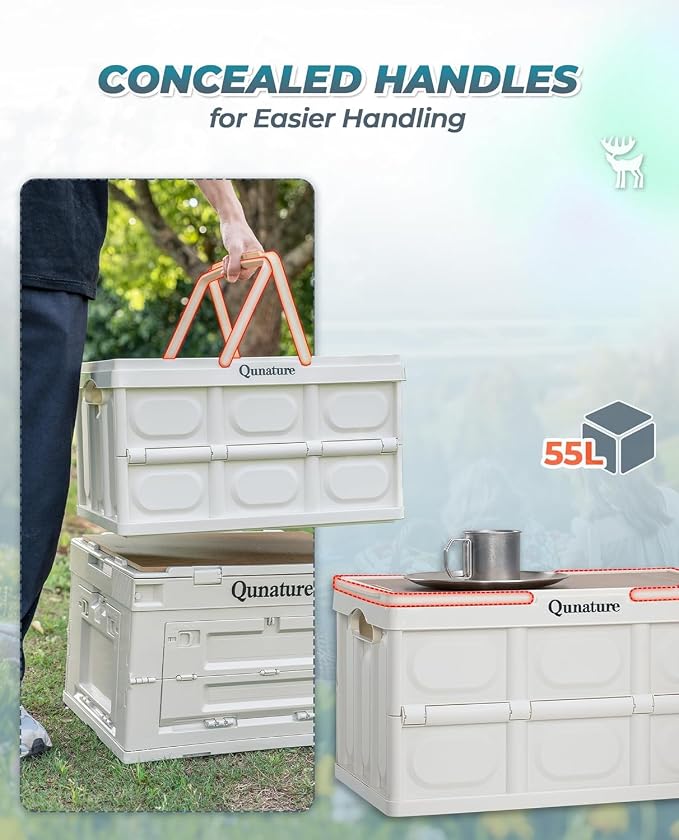 Collapsible Camping Storage Bin 55L - Image 3
