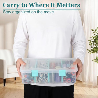 BTSKY Clear Plastic Dividing Storage Box - Image 5