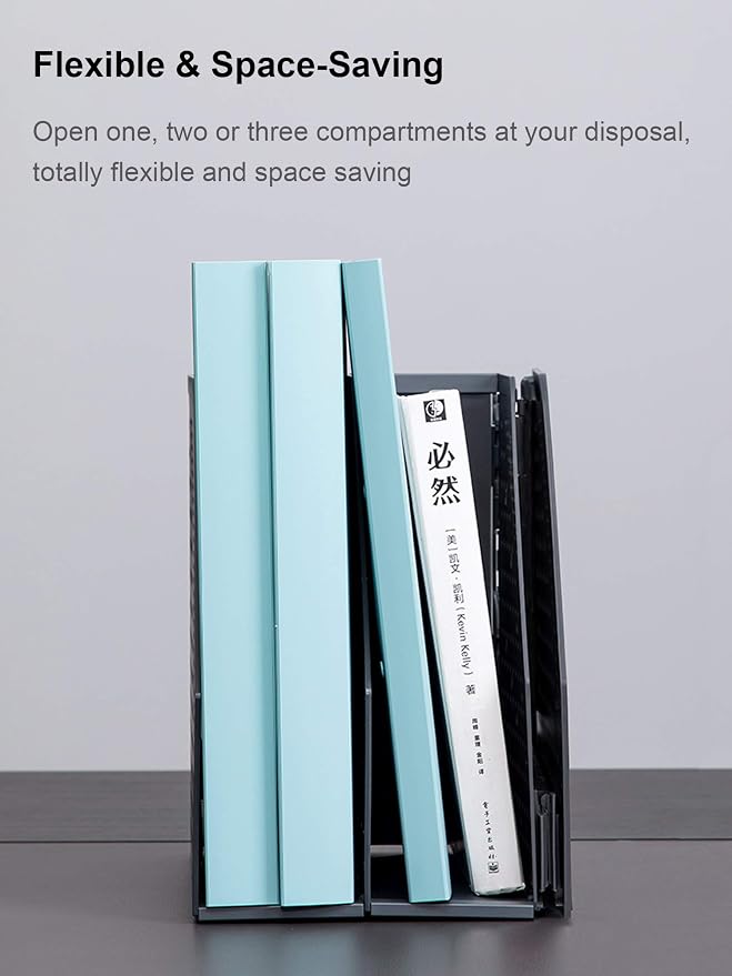 Leven Collapsible Magazine File Holder/Desk Organizer - Image 4