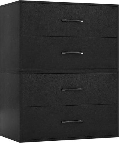 Giantex Stackable Drawers for Closet, 2-Drawer Short Dresser, Anti-Tipping by Giantex