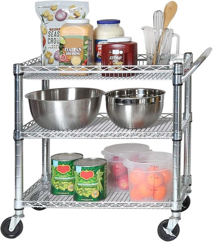 Seville Classics UltraDurable NSF Commercial Heavy Duty Metal Rolling Utility - Image 2