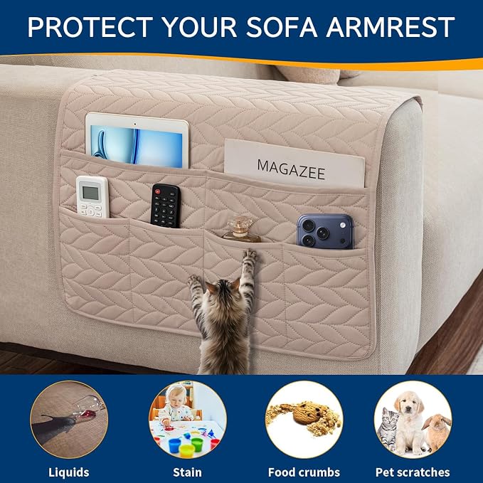 Remote Control Holder for Armchair, Couch Caddy Organizer TV Remote Holder for - Image 4
