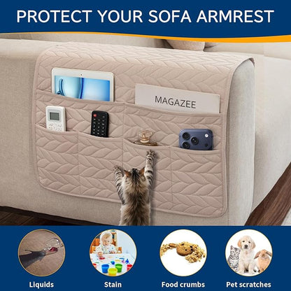 Remote Control Holder for Armchair, Couch Caddy Organizer TV Remote Holder for - Image 4
