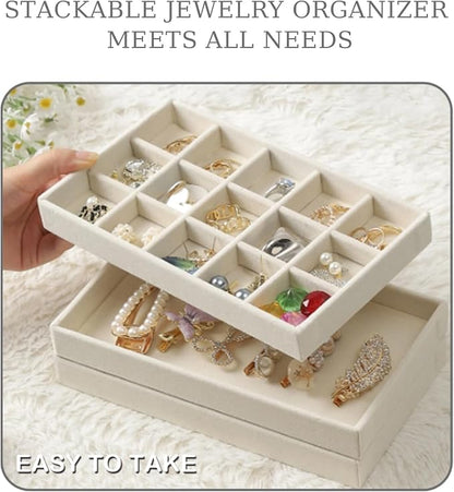 1 Pcs Earring Organizer Stackable Trays, Jewelry Drawer Inserts Container - Image 5