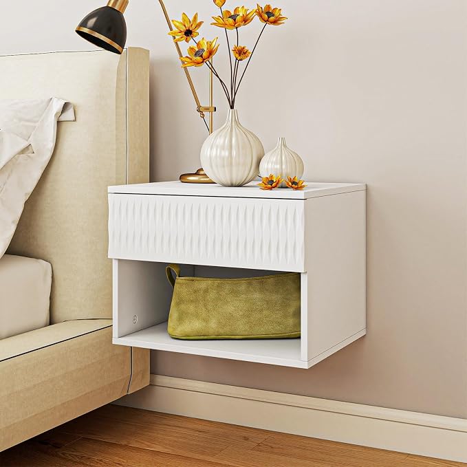 Floating Nightstand Set of 2, Modern Bedside Tables - Image 7
