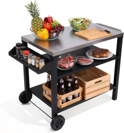 Endark Grill Cart, Grill Table, Outdoor Kitchen Rolling Dining Table, Outdoor by ENDARK