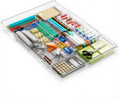 Yieach Large Expandable Desk Drawer Organizer Tray by Yieach