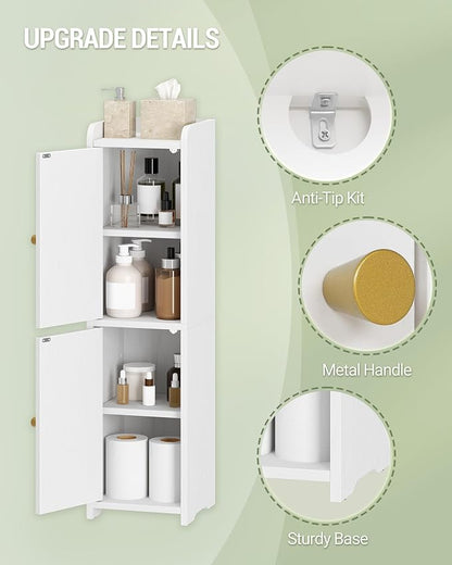 Hzuaneri Bathroom Storage Cabinet, Small Corner Floor Cabinet - Image 5