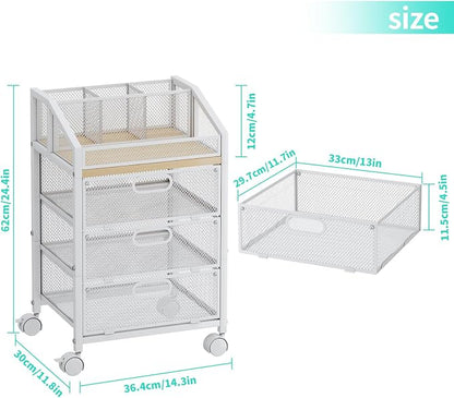 HapiRm Rolling Makeup Cart Organizer - Image 2