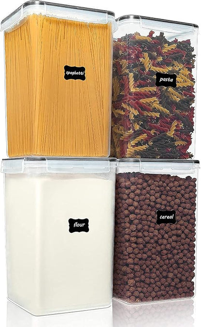 Vtopmart Extra Large Tall Airtight Food Storage Containers, 4 Pieces 5.9qt/6.5L by Vtopmart