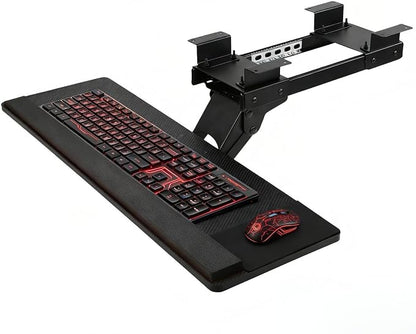 FAHKNS Ergonomic Keyboard Tray Under Desk, Large Size Keypad Tray Holder | 360° by FAHKNS