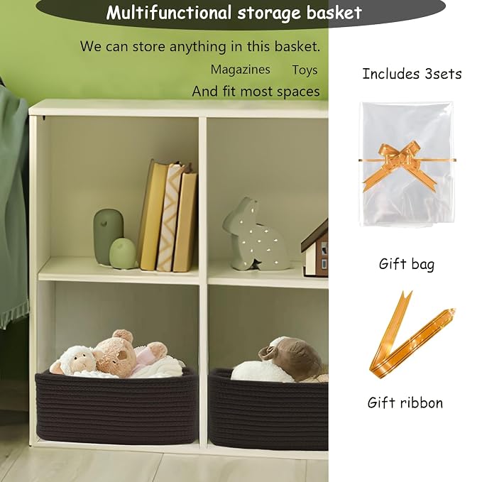 COMFY-HOMI 13" x 8.5" x 5.1" Storage Baskets - Image 4