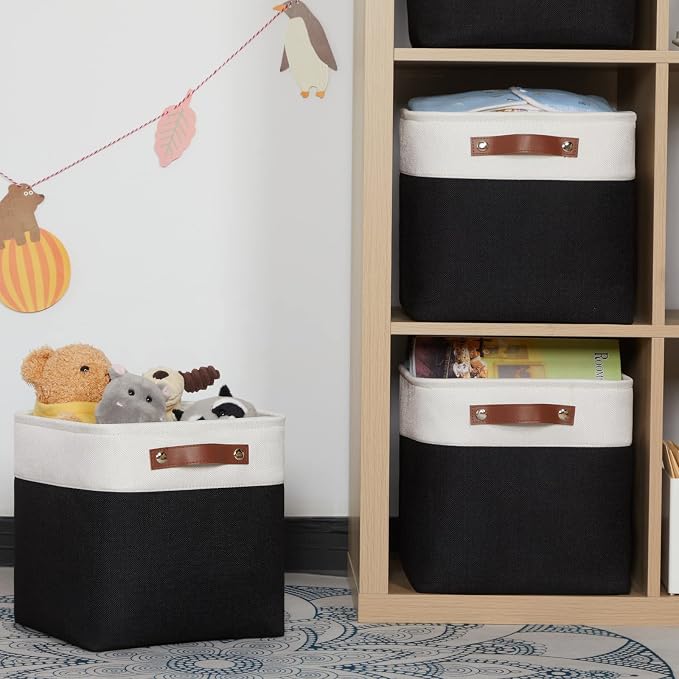 HNZIGE Foldable Storage Basket set, Fabric Storage Baskets - Image 7