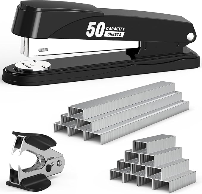 Metal Stapler Heavy Duty 50 Sheet Capacity by Swihauk