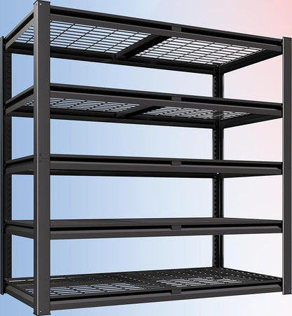 PrimeZone 72" H Heavy Duty Garage Shelving 2500 LBS 5 Tier Heavy Duty Storage by PrimeZone