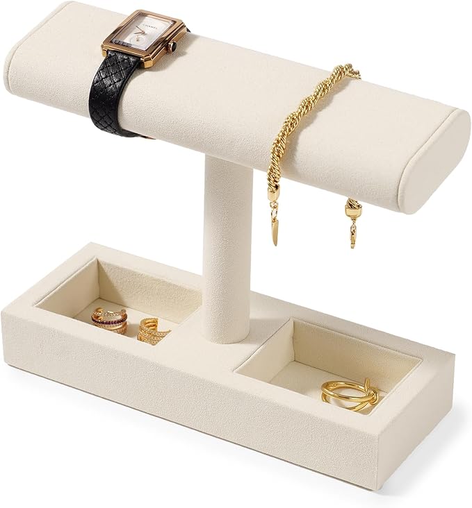 Oirlv Microfiber T-Bar Watch Display Stand Jewelry Display Props Jewelry by Oirlv