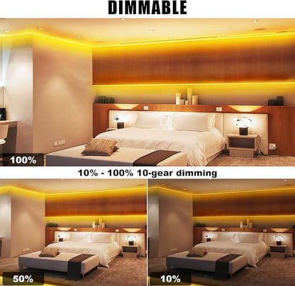 32.8ft Orange Color COB Strip Lights - Image 6