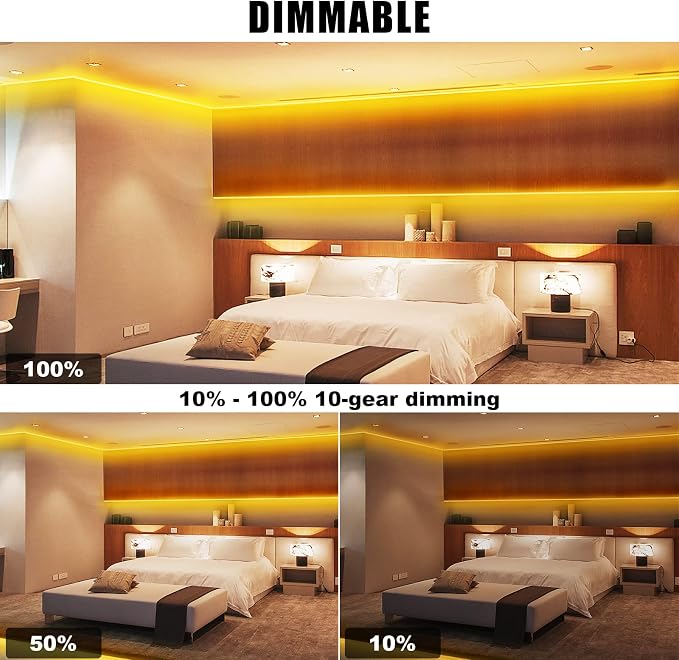 Orange Color COB Led Strip Lights - Image 6