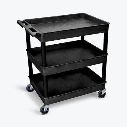 Classroom Basics TC111-B Extra Large Three-Shelf Rolling Utility Cart, by ClassroomBasics