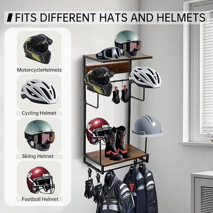 Motorcycle Helmet Rack, Wall Mount - Image 4