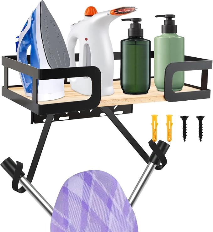 Ironing Board Holder Wall Mount, Metal Ironing Board Hanger by Unknown