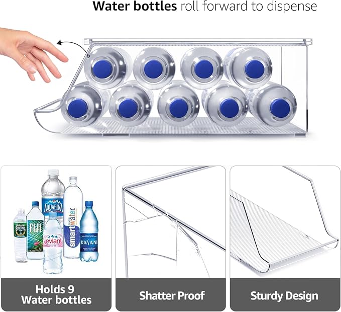 Sorbus Water Bottle Organizer for Fridge - Image 4