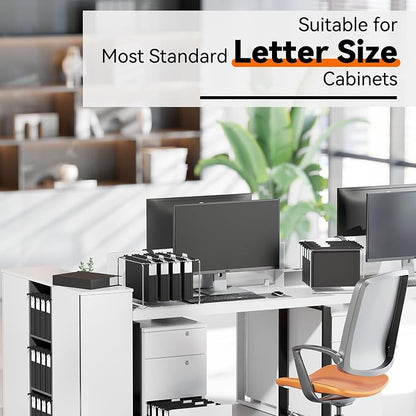 Plastic Hanging File Folders Letter Size, Heavy Duty 2" Expandable File Folder - Image 7
