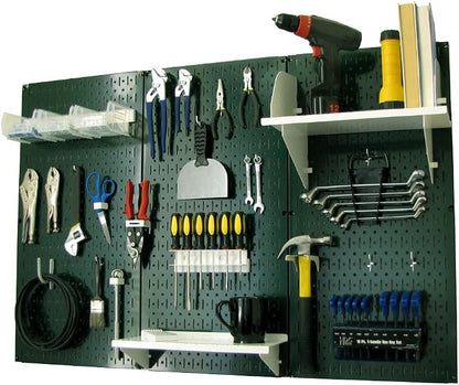 Wall Control Pegboard Organizer 4 ft. Metal Pegboard Standard Tool Storage Kit by Wall+Control