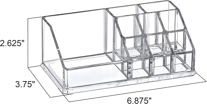 Amazing Abby - Tiffany - Acrylic Cosmetic Organizer, Transparent Plastic Makeup - Image 3