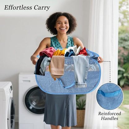 Upgraded 100L Extra Large Mesh Pop Up Laundry Hamper - Image 6