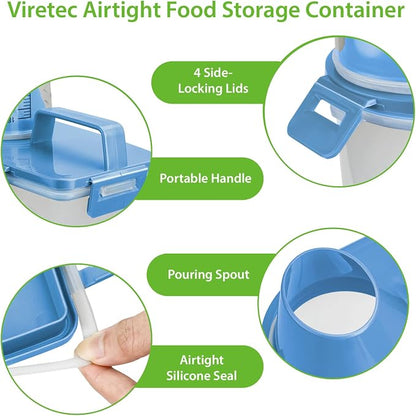 Rice Storage Container, 3 to 5Lbs Dry Food Airtight Container, Pet Dog Cat Food - Image 7
