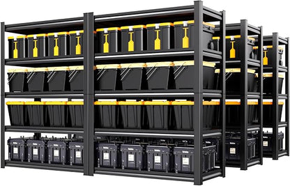 Set of 6 Heavy Duty Garage Shelving, 71.2" Hx46 Wx20 D, Adjustable Storage by AOAORGG