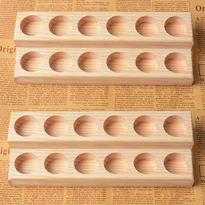 2 Pcs Wooden Essential Oil Display Stand 2 layer Tabletop Essential Oils - Image 6