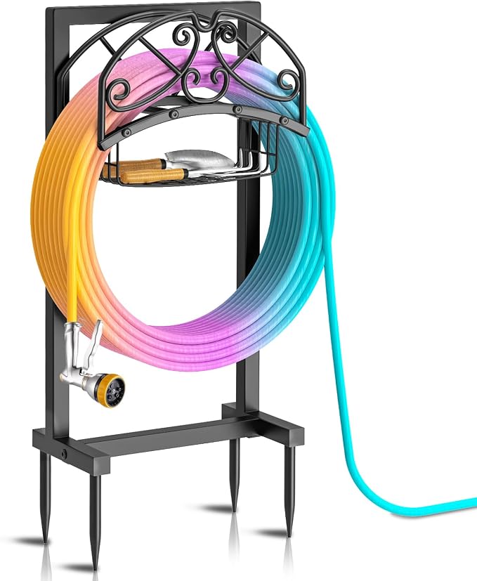 Garden Hose Holder, Metal Water Hose Holder by JSYONII