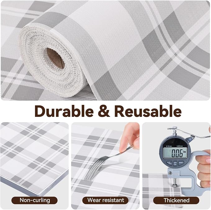 Drawer Shelf Liner for Kitchen Cabinets, Non Adhesive Slip Resistant Shelf - Image 6