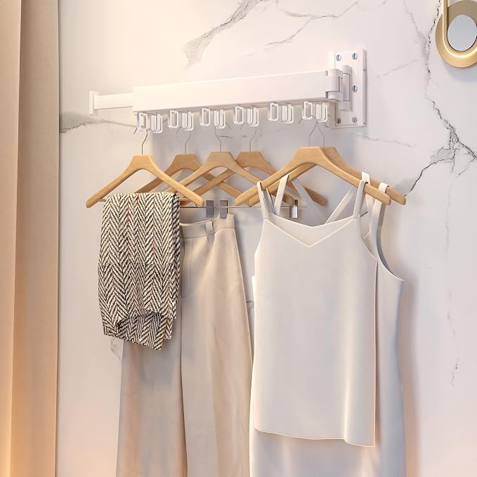 Clothes Drying Rack Wall Mounted, Drying Rack Clothing, Clothes Hanging Rack - Image 4