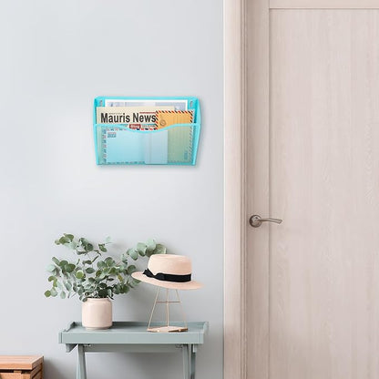 EASEPRES 3 Single Pocket Mesh Hanging File Organizer, Vertical Wall Mounted - Image 7