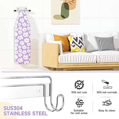 Ironing Board Holder Wall Mount, Iron Board Holder Stainless Steel, Wall - Image 5